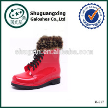 waterproof rain boot/shoe covers red rain dance shoes/ B-817